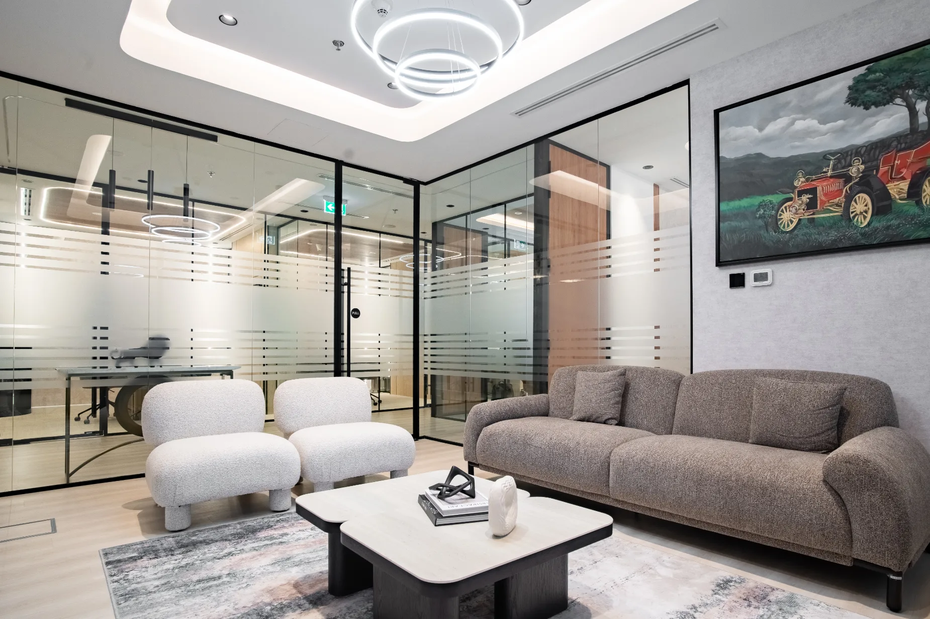 Lounge — Sofa & Artwork